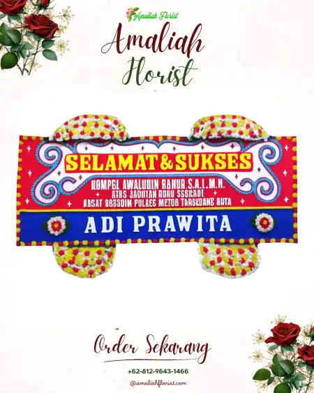 Papan Bunga Ucapan Selamat Fontein